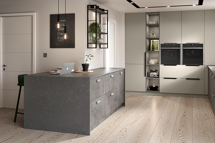 Pebble Grey Supermatt & Trellick Concrete | Varcurn Cornwall